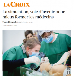 la croix 2016 - La simulation, voie d’avenir pour mieux former les médecins