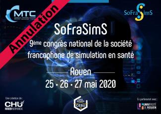 affiche annulation congres sofrasims 2020